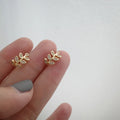 Trendy Minimalist Gold Plated Leaf Ear Bone Clip Female Cuff Earrings  No Piercing Ear Clip