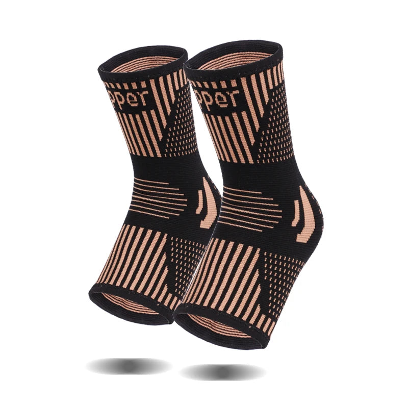 SHIWEI-3025#Copper Compression Ankle Sleeve Elastic Ankle Support Copper Ankle Brace