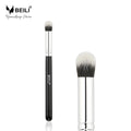 BEILI Black Concealer Brush Vegan Wooden Single Makeup Eye Concealer Brush Wholesale  Contour  Brush Private Label