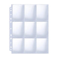120-Pack 1080 Pockets PVC Paper Trading Card Binder Standard Size Card Protector Sheets for Game Acrylic Printing Photo Albums
