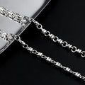 Double Pearl Chain Stainless Steel for DIY Fashion Jewelry Light Luxury Metal Accessory for Necklace Bracelet Pendant Niche