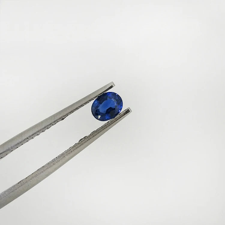 SGARIT Wholesale Gemstone Jewelry 6*7mm Oval Shape Natural Blue Sapphire Loose Gemstone Sapphire Faceted Stone