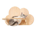 Cloud Wall Mounted Cat Bed Wooden Pet Condo Furniture with Toys Cat Tree & Scratcher