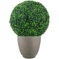 Anti-UV Faux Hanging Topiary Ball Boxwood Foliage Plants Artificial Grass Green Balls for Home Garden Decoration