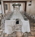 Modern Clear Dining Chairs for Hotels and Weddings for Banquet Halls and Restaurants Outdoor Friendly