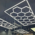 15 Grid Hexagonal Led Light for Car Detailing and Workshop Honeycomb Office Work Light for Garage or Barbershop Ceiling Light