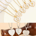 26 Letter Stainless Steel Necklace Pendant Fashion Explosion Tempered All-Match Love Shell Jewelry Wholesale Head Accessory