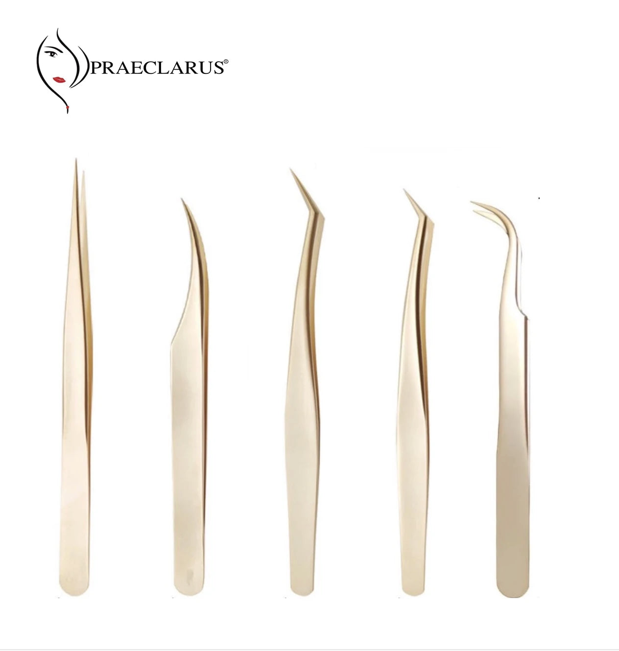 Lash Tweezer Stainless Steel Nipper Anti-static Tweezers for Eyelash Extension Makeup Tools Pincette
