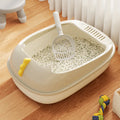 Extra Large Dinosaur Design Semi-Enclosed Plastic Cat Litter Box Detachable Anti-Splash Feature Wholesale Kitty Toilet Accessory