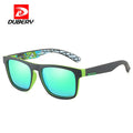 DUBERY 2026 Men's Polarized Sunglasses UV400 Protection Sports Fashion Style Blue/Transparent Frame for Outdoor Cycling