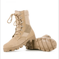 WANZHUO Men's Tactical Leather Hunting Boots-Lightweight Waterproof & Durable for Outdoor Hiking & Desert Training