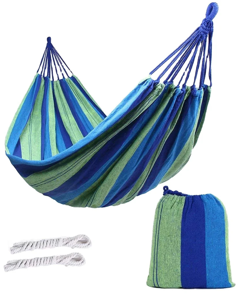 WOQI Durable Top Quality Low Price Hammock Travel Cotton Double Camping Swing Hammock