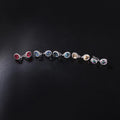 Abiding Oval 10X12 Big Colorful Gemstone 925 Sterling Silver Halo Earrings Women for Wedding Fine Jewelry