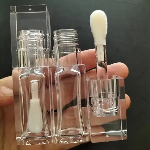 New Design Custom 5.5ml Lip Gloss Containers clear Lipgloss Tube Large Volume No Logo Private Label Empty Lip Container
