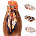 2023 Wholesale Stylish Accessories Women Cheap Silk Crepe Satin Headscarf Satin Scarf in Bulk