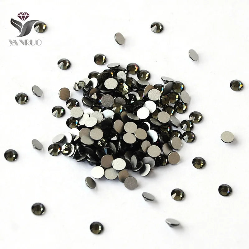 Sale Crystal Black Diamond  Wholesale Rhinestone for Nailclothing Phone case
