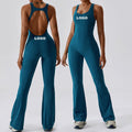 2023 New Arrival Wholesale Fitness Sports Gym Workout Backless Workout One Piece Yoga Jumpsuit for Women