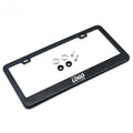 Custom Matte Aluminum License Plate Frame with Black Screw Caps Black Car Licenses Plate Covers Holders for US Vehicles
