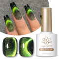 BORN PRETTY Professional 9D Cat Eye Nails Gel Color Green Wormhole Magic Magnetic Glitter Cateye Gel Polish for Wholesale