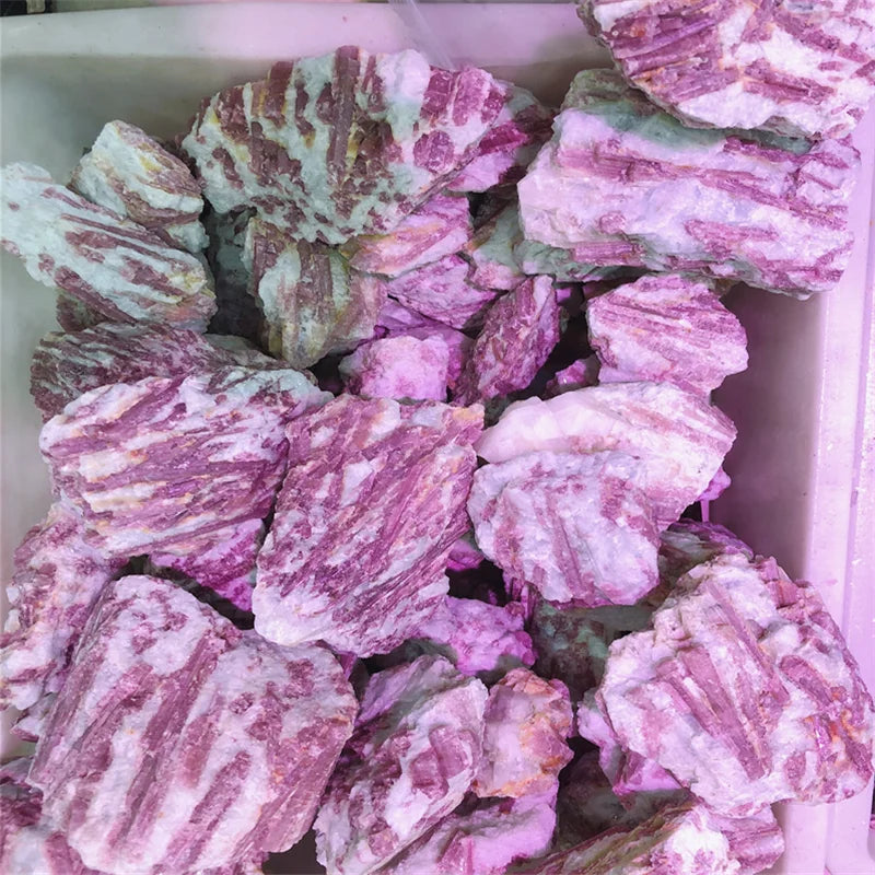 Wholesale  Natural  Pink Tourmaline Quartz Stone Healing  Rough Stone Red Tourmaline  Raw Gemstone