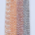 Zhuji Pearls Factory Direct 4-5mm AA Grade Natural Freshwater Rice Pearl Strands Third Party Certified