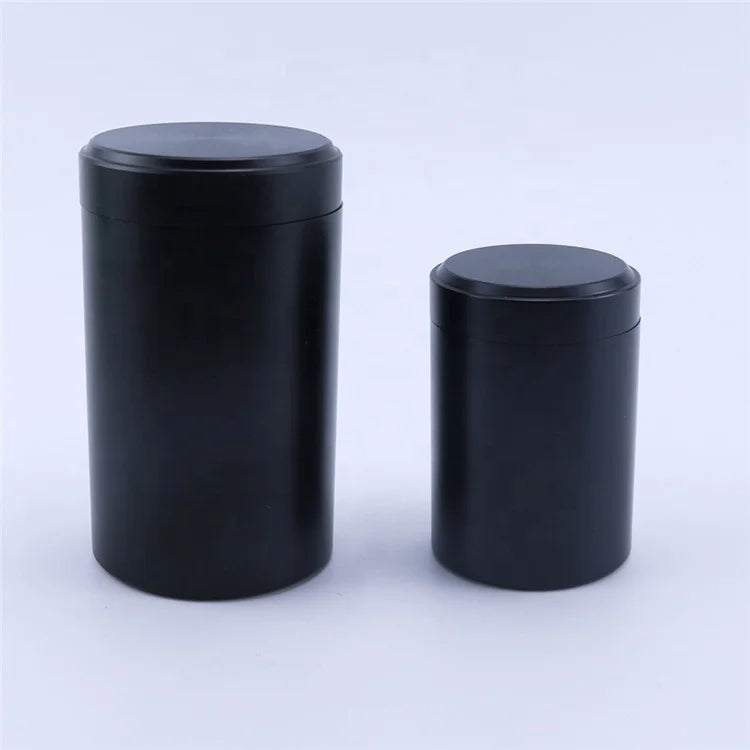 Logo Engraved Laser Aluminum Canister Metal Storage Jar Multi-usage Store Candle Container Stainless Jar With Seal Lid