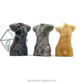 Wholesale Natural Crystal 5cm Obsidian Man Body Hand Carved Mini Clear Quartz Man Model Body Carving