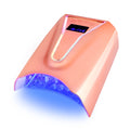 45pcs Rechargeable Dual Light Nail Dryer with 4timers UV Lamp Cordless 96w for Home Use Gel Lacquer Curing UV LED Lamp