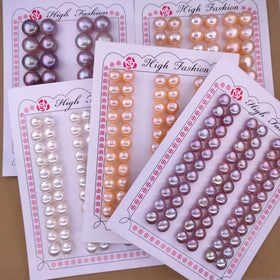 Wholesale High Luster Bread Beads Half Hole Natural Freshwater Loose Pearls Beads for Jewelry Making