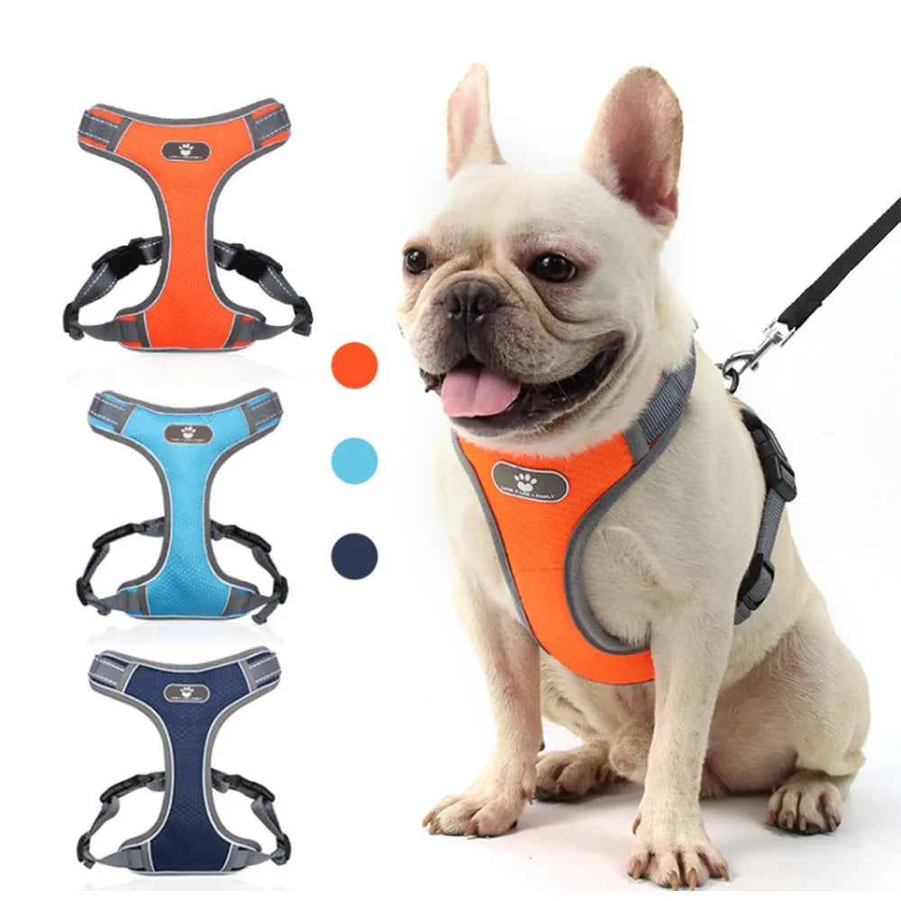 Wholesale Dog Harness Adjustable Reflective No Pull Dog Harness for Medium Large Dogs