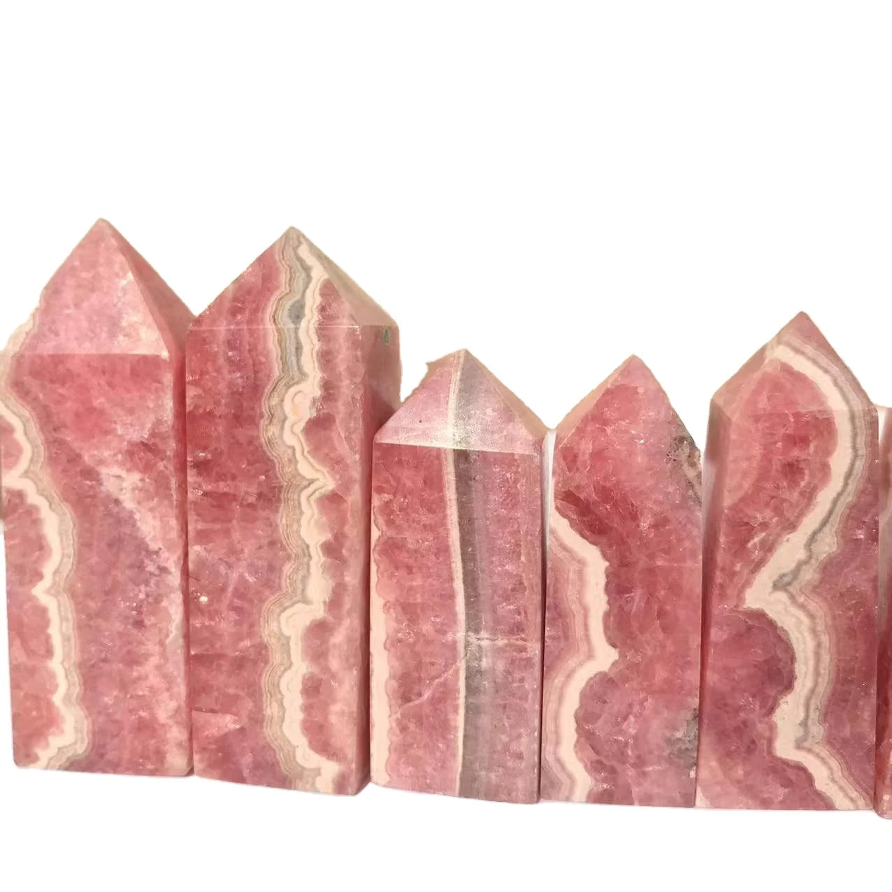 Wholesale Crystal Quartz Natural Crystal Tower Point Rhodochrosite Crystals Point