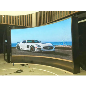 Indoor Flexible Circle Panel 360 Degree P2 Roll-Up Display Screen Custom Shape Round Double Sided Led Advertising Cylinder Wall