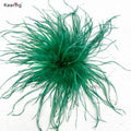 Luxury Ostrich Feathers Plume De Decoration Flower Patch Feather Brooch for Wedding Evening Dress