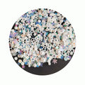 Hot Selling Luminous White Daisy Flower Polymer Clay Slices Mix Assorted Glitters Sequins and White Pearls for Jewelry Making