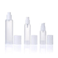 Empty Emulsion Lotion Vacuum Refillable 15ml 20ml 30ml 50ml 80ml 100ml  Frosted clear Plastic Airless Pump Bottle