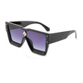 New Style Ready Stock square Big Frame Flat Top One Piece Trendy Ladies Design Sunglasses