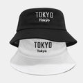 Summer Custom Embroidered Logo Fashion Black White Bucket Hat  Fisherman Hat for Women Men Sunshade Wide Brim Bucket Hat