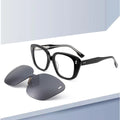Wholesale New Design Acetate Polarized Sunglasses with Magnetic Clip Custom Logo and Fashionable Optical Frame Ready Stock