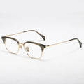 Benyi Fashion Luxury Titanium Eye Glasses Designer Rectangle Eyewear Frame Classic Retro Half Frame Glasses