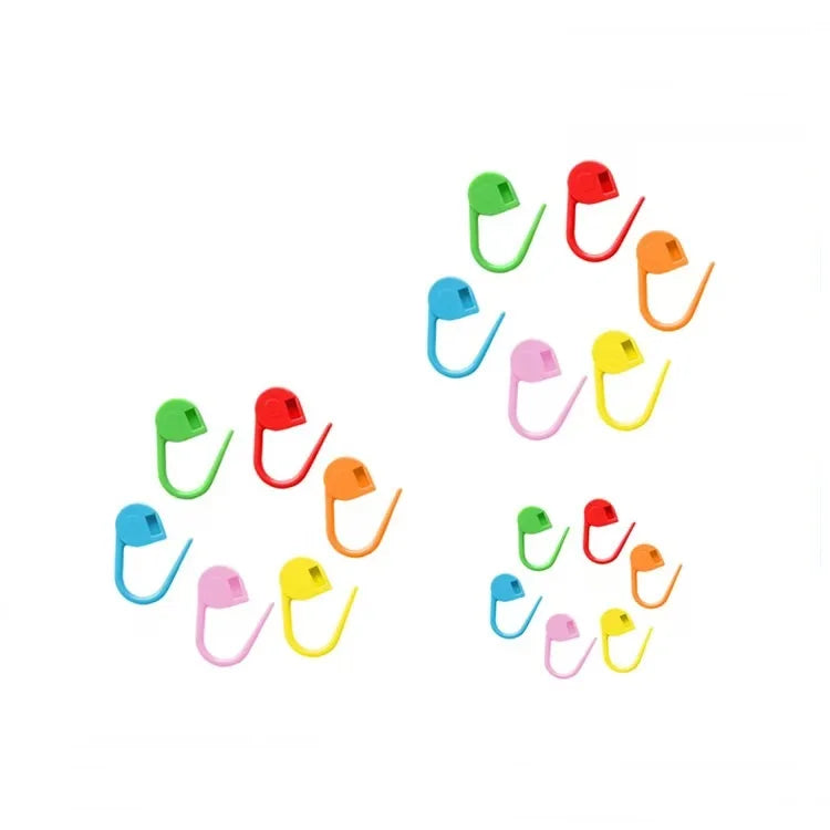 Wholesale Plastic Knitting Sweater Marker Tools Crochet Latch Locking Needle Clip Hook Safty Pins Stitch Markers