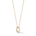 Laodun INS Fashion Popular Sterling Silver Necklace Personalized Elegant Pendant Geometric S925 Zircon Necklace Vermeil
