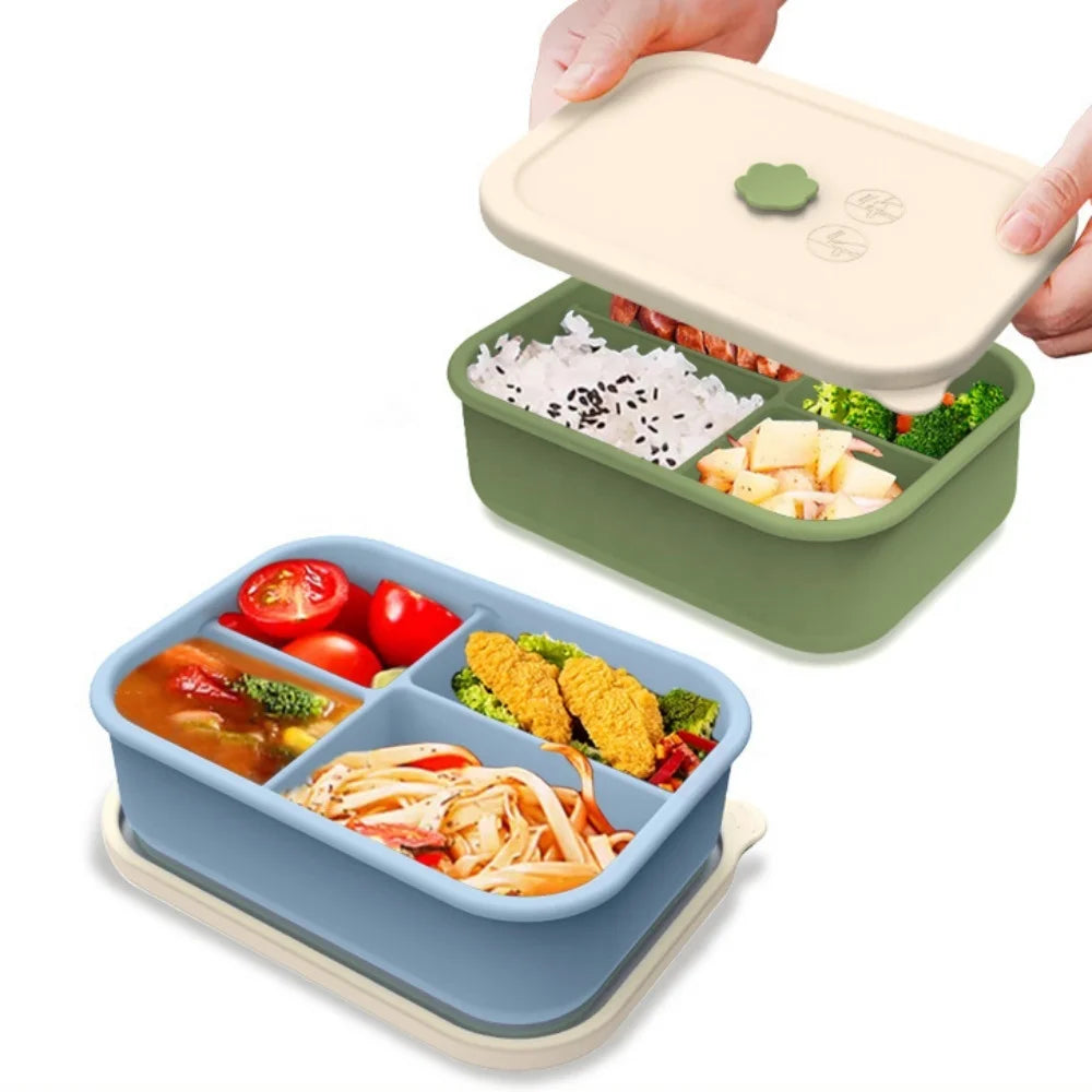Multifunctional Food Box Food Grade Silicone Kitchen Snack Storage Box Food Storage Container Kitchen Silicone Lunch Box