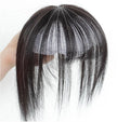 TP 6*6 & 4*8cm 3D Silk Base Closure Remy Hair Topper for Women with Bangs Straight Hair Pieces Top of Head with Clips