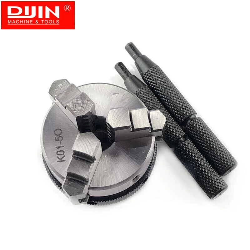 K01-50 Steel 3 Jaw Self-centering Manual Wood Lathe Chuck 50mm SANOU Brand
