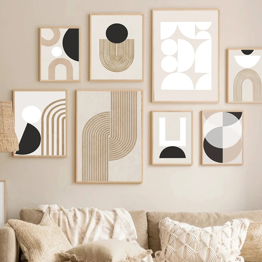Minimalist Abstract Line Picture Canvas Painting Wall Art Modern Mural Poster and Print for Home Interior Living Room Decor