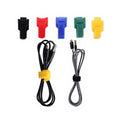 China Customized Size Eco-friendly Self-adhesive Reusable Hook and Loop Cable Ties with Label