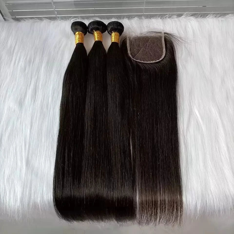 Raw Vietnamese Hair Bundle Bone Straight Hair Weaving Bundles Virgin Human Hair Wholesale
