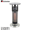 Tempered Glass Table Top Ultra Low Glare Carbon Fiber Electric Table Heater