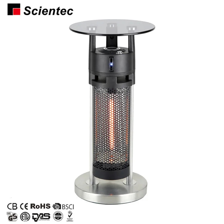 Tempered Glass Table Top Ultra Low Glare Carbon Fiber Electric Table Heater