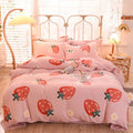Factory Direct Polyester 3d Printing Winter Milk Velvet Bedding Sheet Pillowcover Set